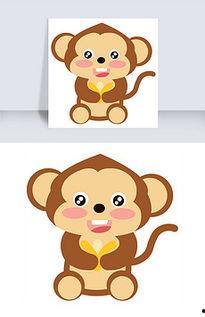 猴吃瓜图片卡通,卡通猴吃瓜欢乐时光